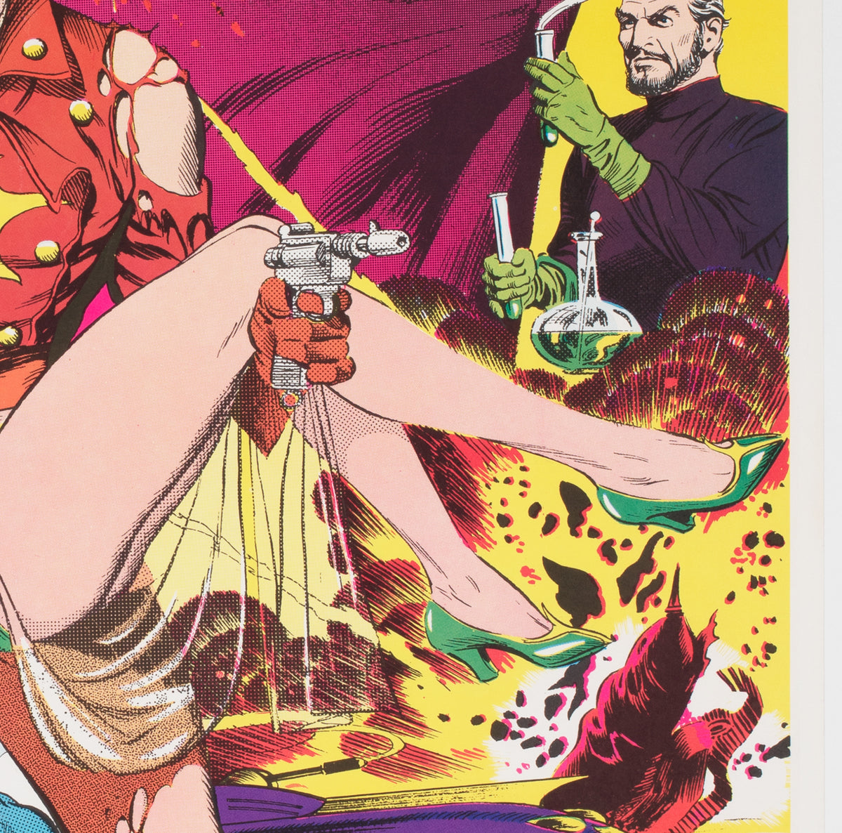 Flash Gordon 1972 King Features Syndicate Poster, Gray Morrow - detail