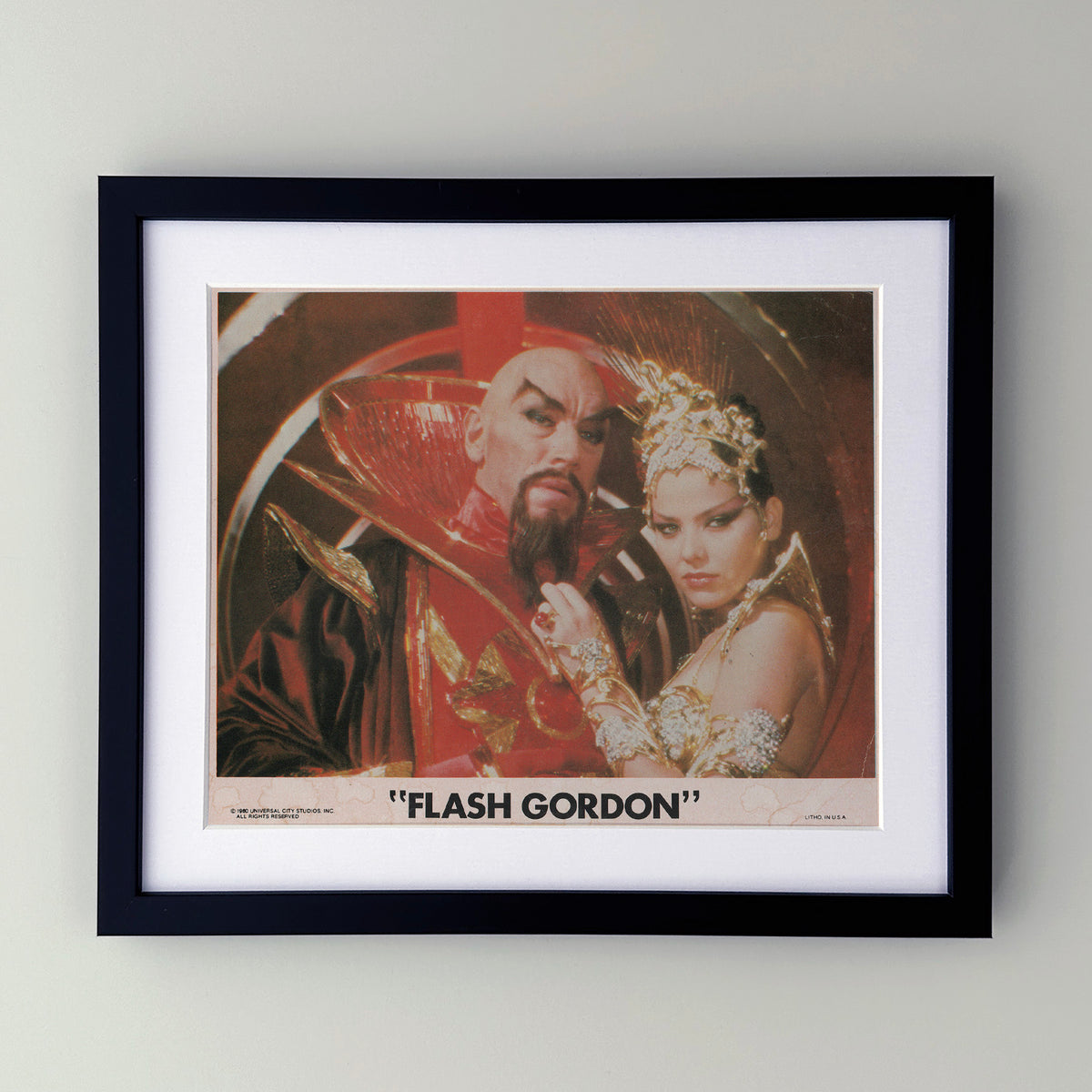 Flash Gordon 1980 Film Movie Lobby Card Framed