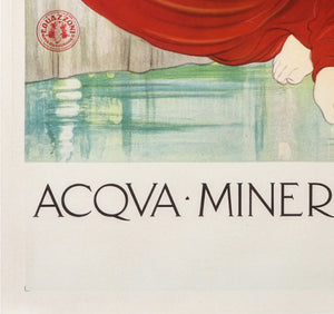 Fonte Meo 1910 Italian Advertising Poster, Francesco Nonni - detail