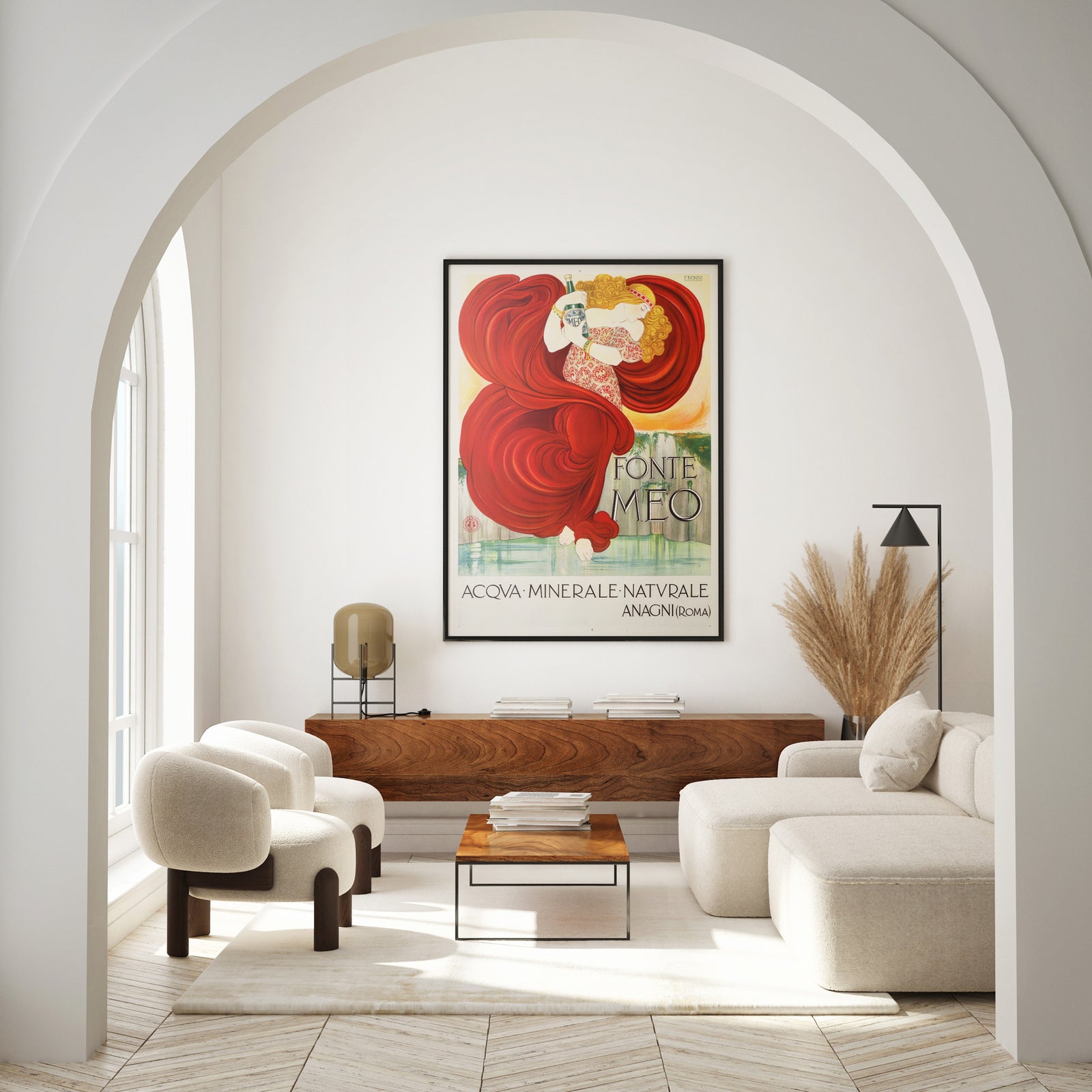 Fonte Meo 1910 Italian Advertising Poster, Francesco Nonni