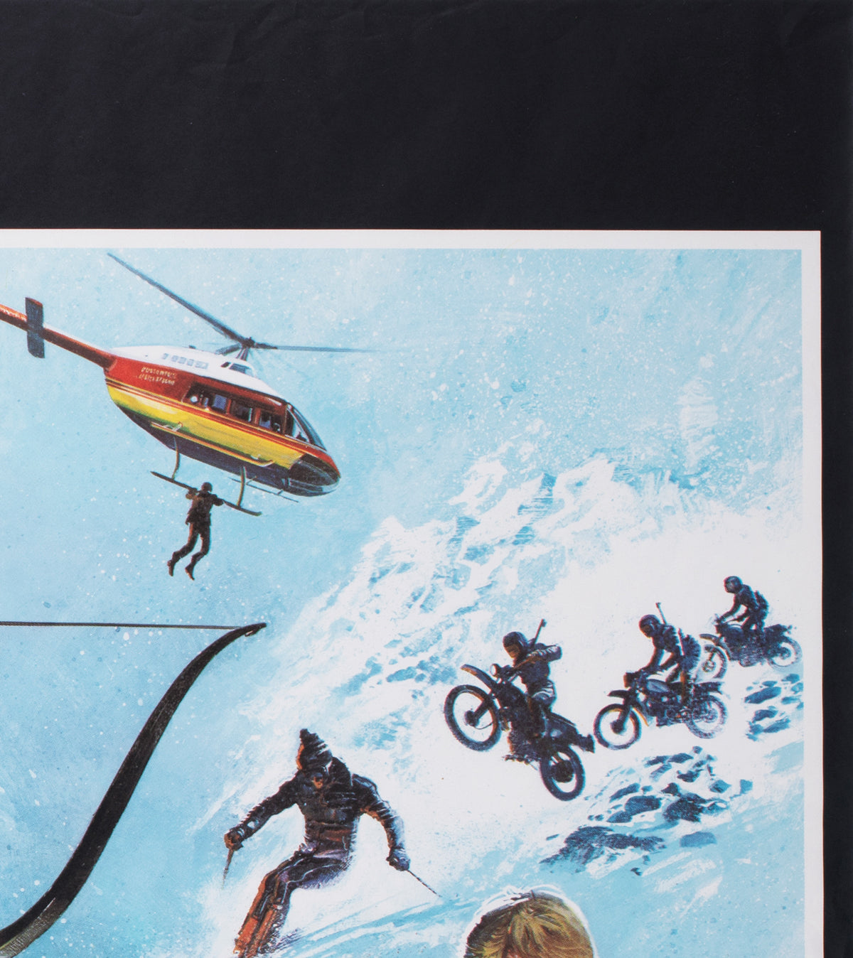 for your eyes only quad 1981 uk quad film movie poster brian bysouth - detail