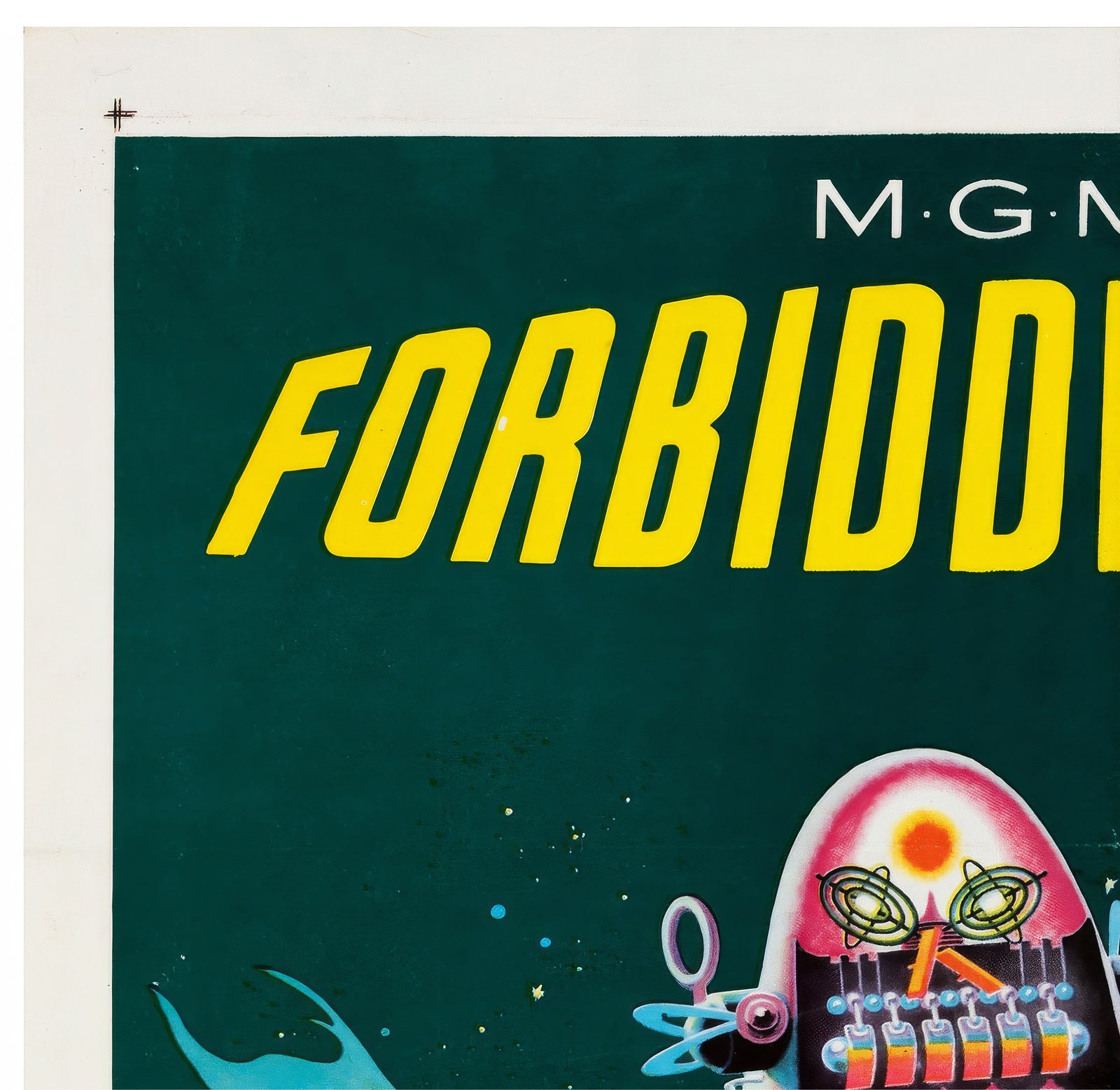 Forbidden Planet 1956 US 1 Sheet Film Poster - detail