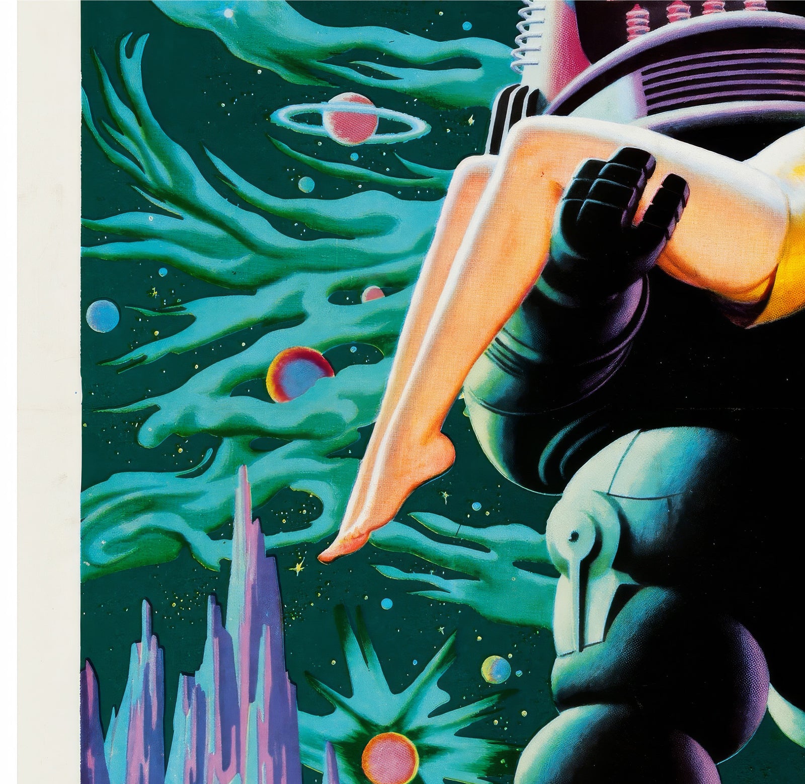 Forbidden Planet 1956 US 1 Sheet Film Poster - detail