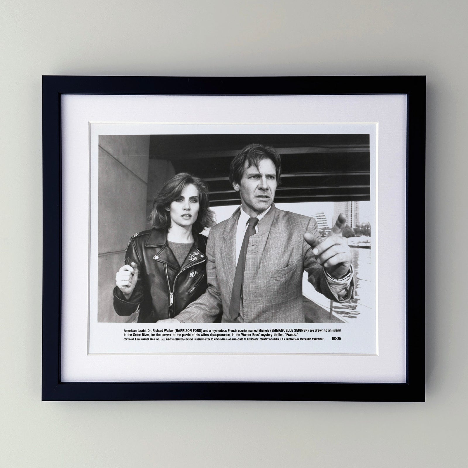 Frantic 1988 Publicity Film Movie Press Still Framed
