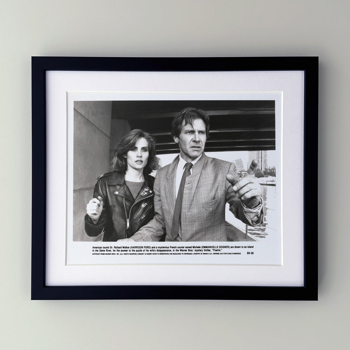 Frantic 1988 Press Publicity Film Movie Still - Framed