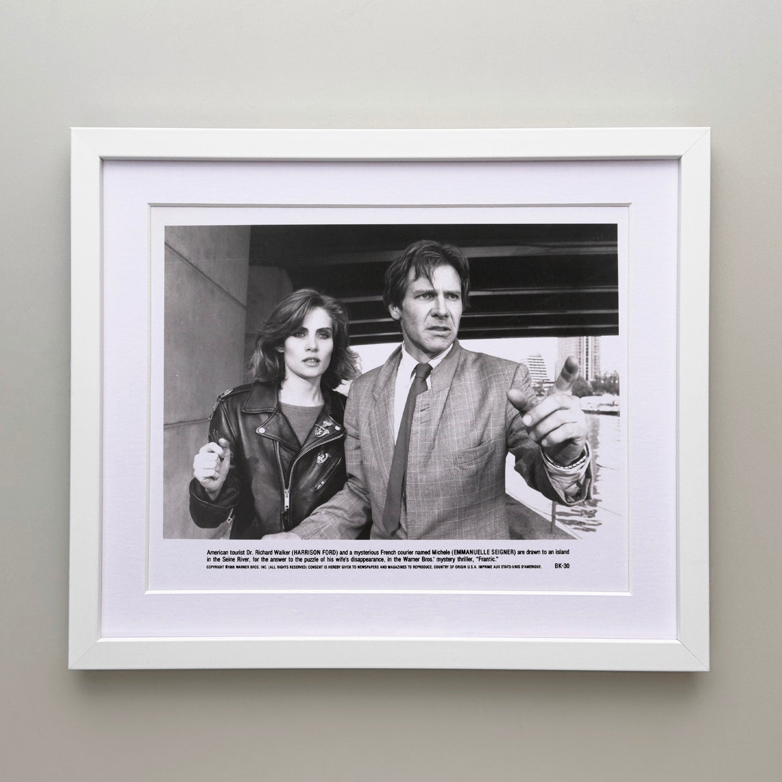 Frantic 1988 Publicity Film Movie Press Still Framed