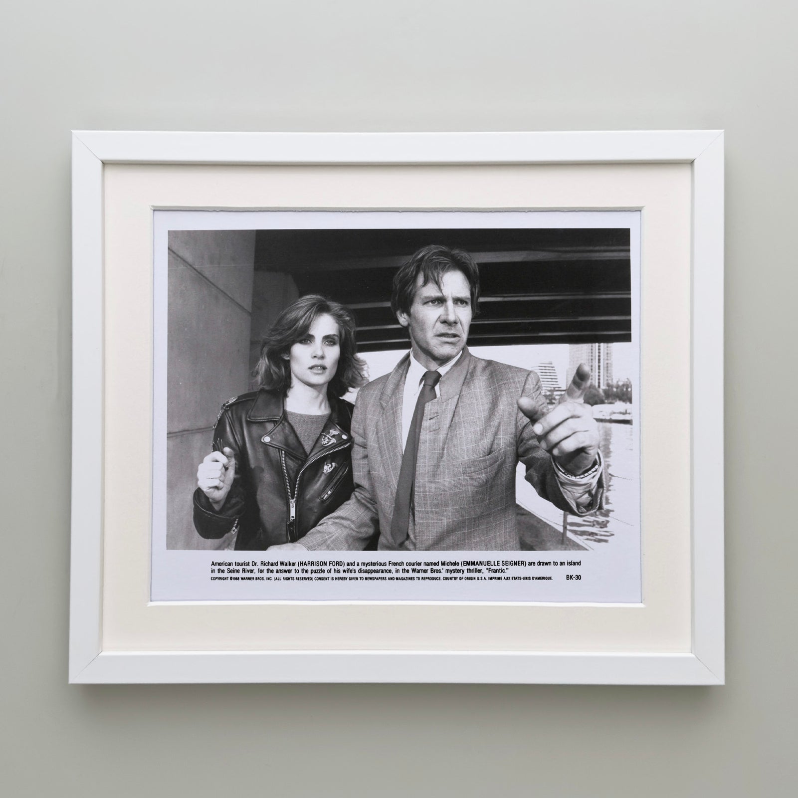 Frantic 1988 Publicity Film Movie Press Still Framed