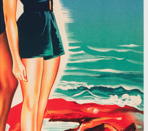 From Here to Eternity 1953 French Moyenne Film Movie Poster, Constantin Belinsky - detail