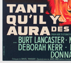 From Here to Eternity 1953 French Moyenne Film Movie Poster, Constantin Belinsky - detail