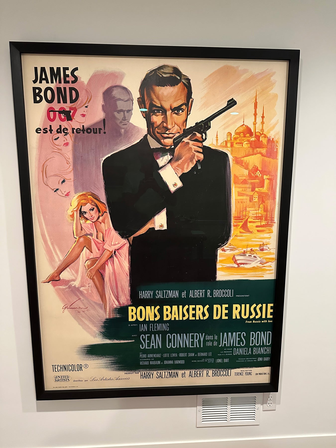 From Russia With Love 1964 French Grande Film Movie Poster, Boris Grinsson