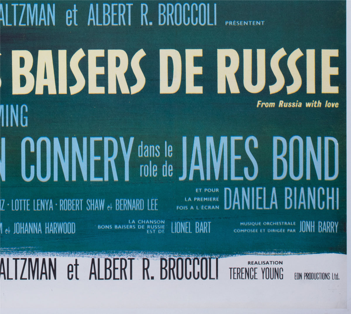 From Russia With Love 1964 French Grande Film Movie Poster, Boris Grinsson