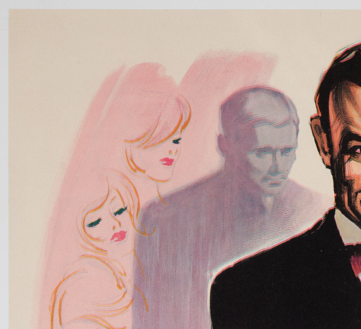 From Russia With Love 1964 French Moyenne Film Movie Poster, Boris Grinsson - detail