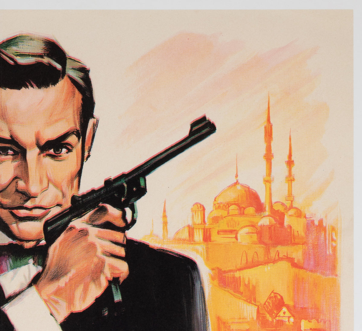 From Russia With Love 1964 French Moyenne Film Movie Poster, Boris Grinsson - detail