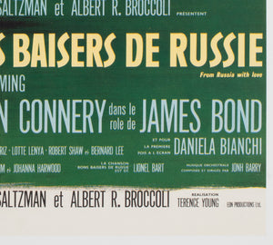 From Russia With Love 1964 French Moyenne Film Poster, Boris Grinsson