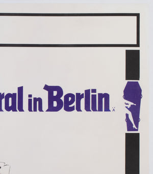 Funeral in Berlin 1966 UK Quad Film Movie Poster, John Burningham - detail