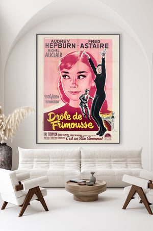 Funny Face 1957 French Grande Film Movie Poster, Boris Grinsson