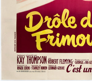 Funny Face 1957 French Grande Film Poster, Boris Grinsson