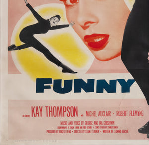 Funny Face 1957 US 6 Sheet Film Movie Poster - detail