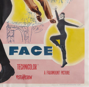 Funny Face 1957 US 6 Sheet Film Movie Poster - detail