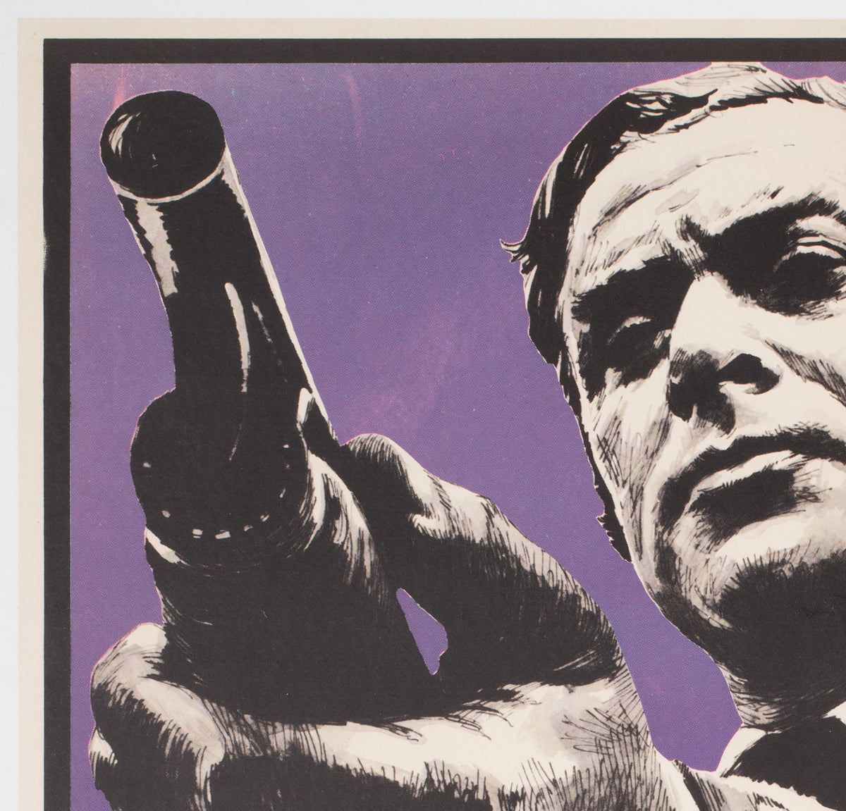 Get Carter 1975 Spanish 1 Sheet Film Movie Poster, Macario Gomez - detail