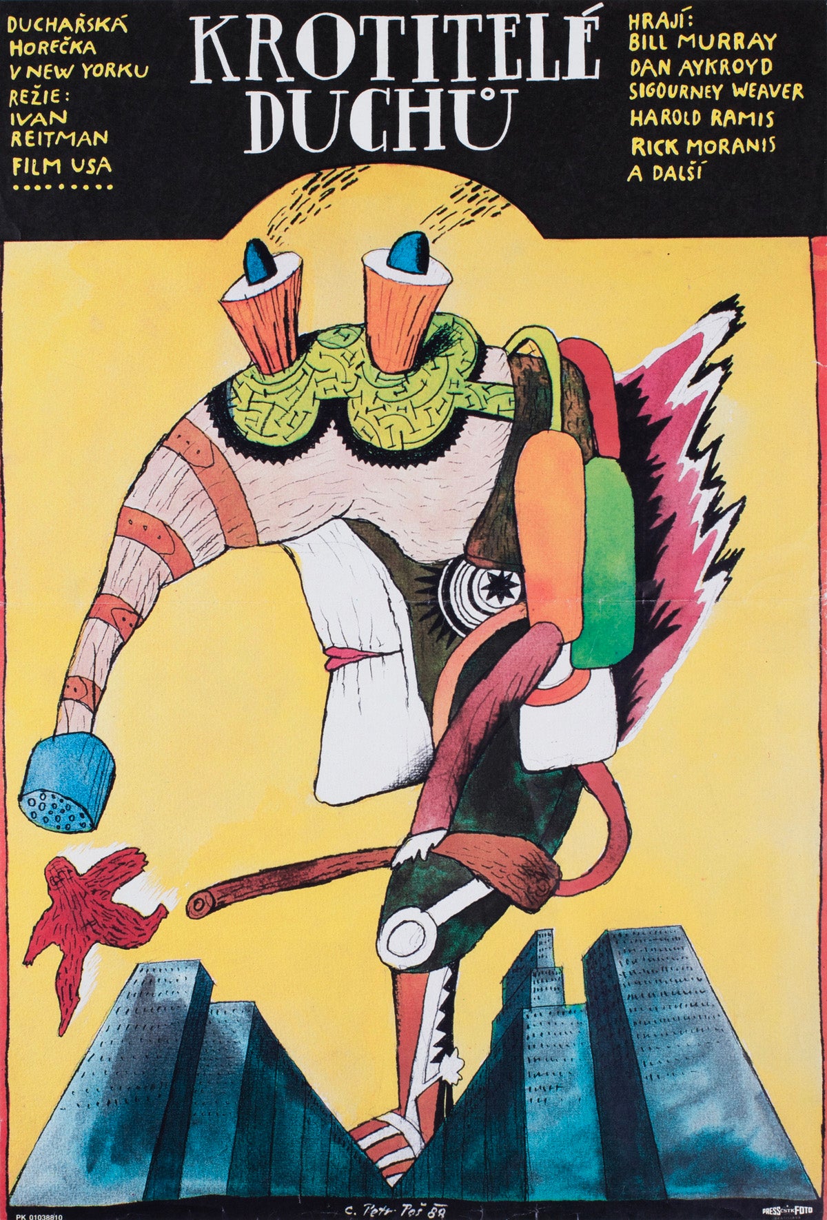 Ghostbusters 1988 Czech A3 Film Poster Petr Pos