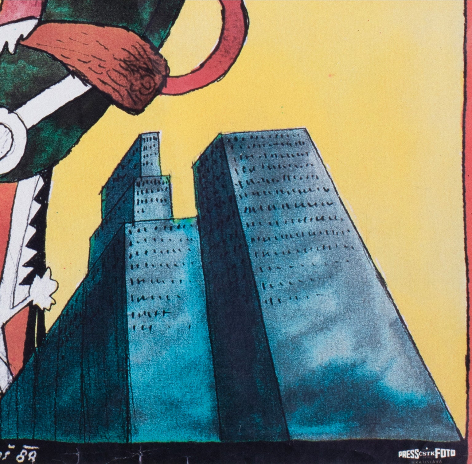 Ghostbusters 1988 Czech A3 Film Poster Petr Pos - detail
