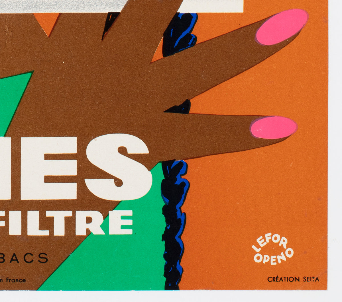 Gitanes c1960 French Cigarette Advertising Poster, Lefor Openo