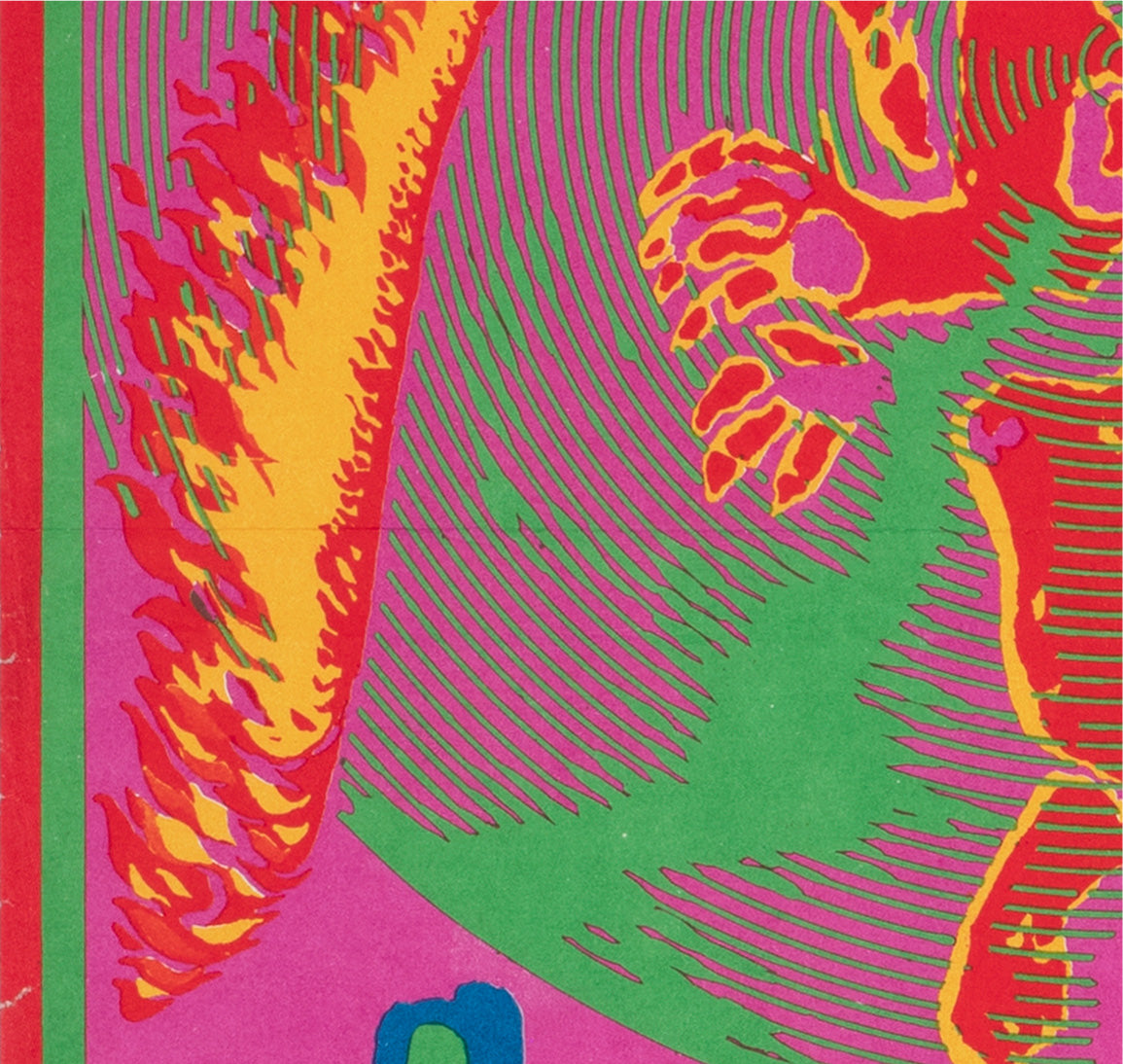 Godzilla vs Monster Zero 1971 Czech A3 Film Movie Poster, Miroslav Nemecek - detail