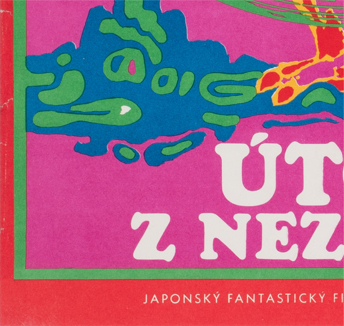 Godzilla vs Monster Zero 1971 Czech A3 Film Movie Poster, Miroslav Nemecek - detail