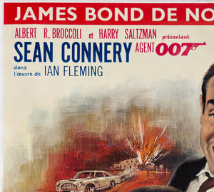 Goldfinger 1964 French Grande Film Movie Poster, Jean Mascii - detail