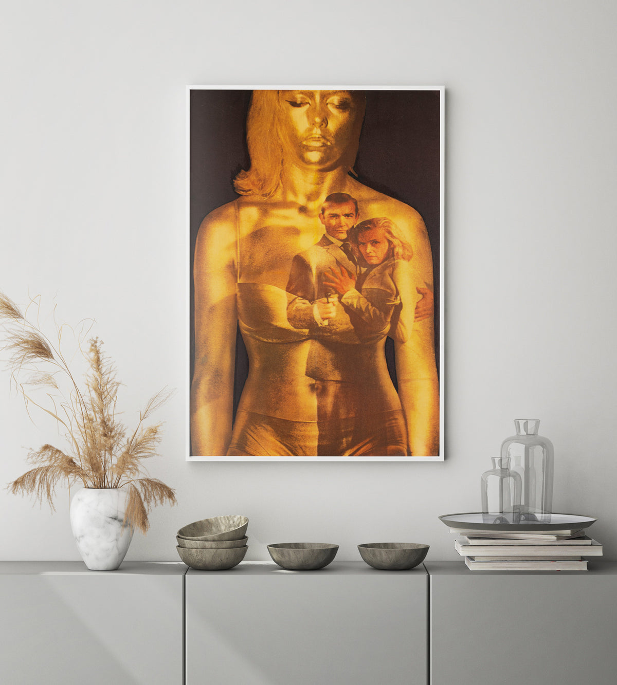 Goldfinger 1964 UK Double Crown Advance Style A Film Poster