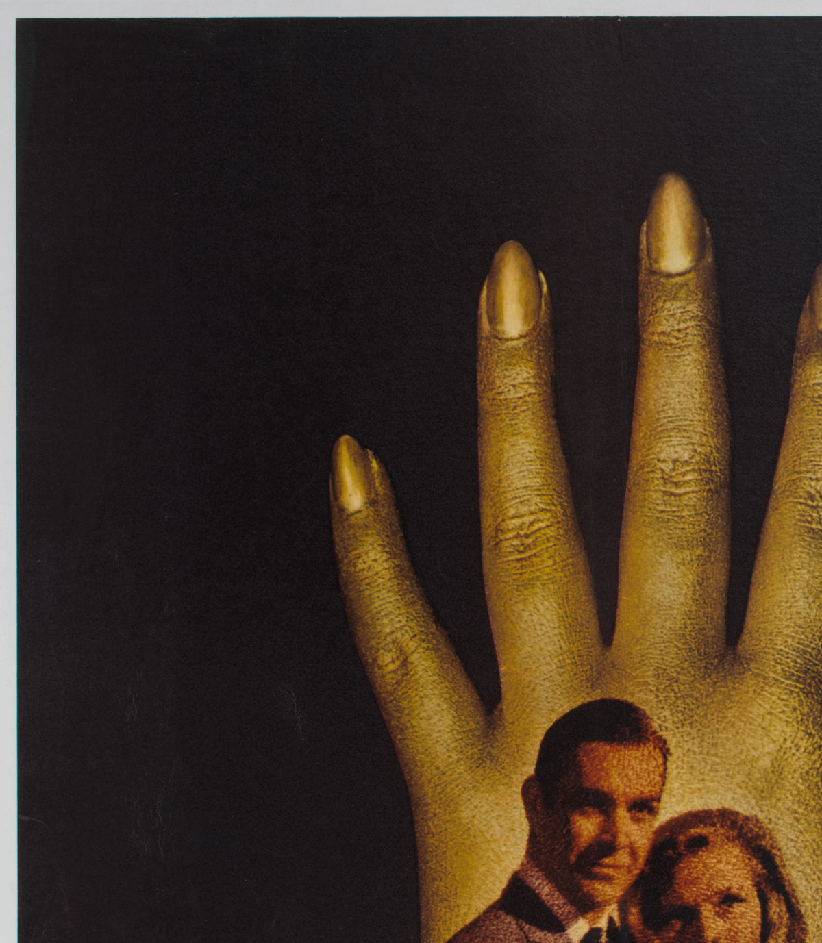 Goldfinger 1964 UK Quad Style B Film Movie Poster, Robert Brownjohn James Bond - detail