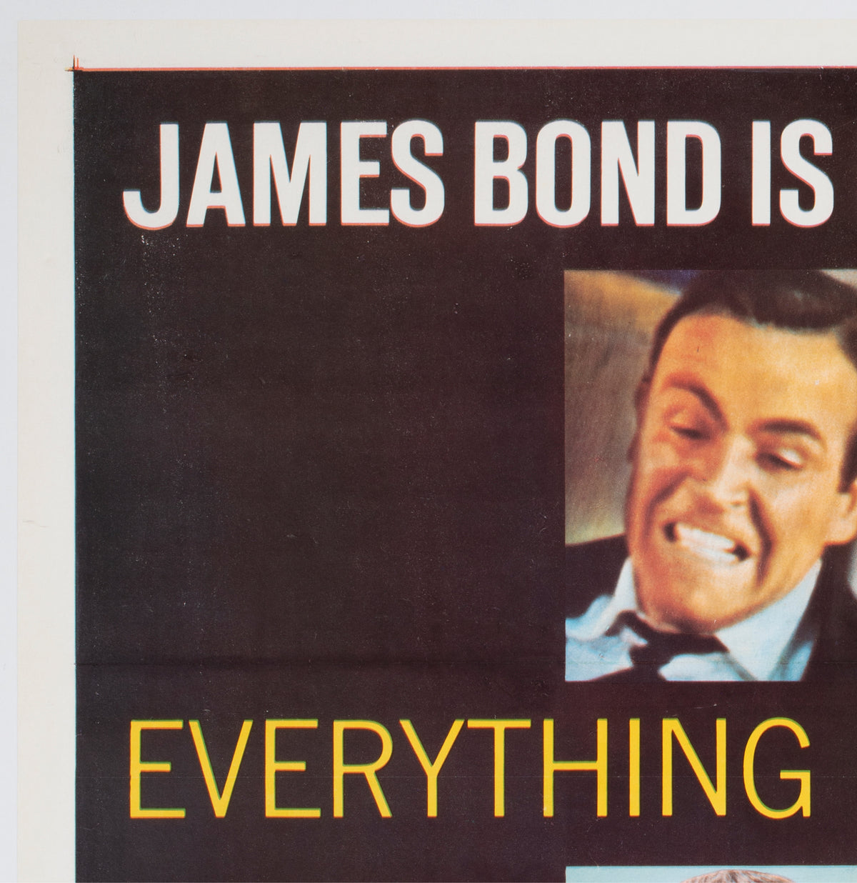 Goldfinger 1964 US 1 Sheet Film Poster - detail