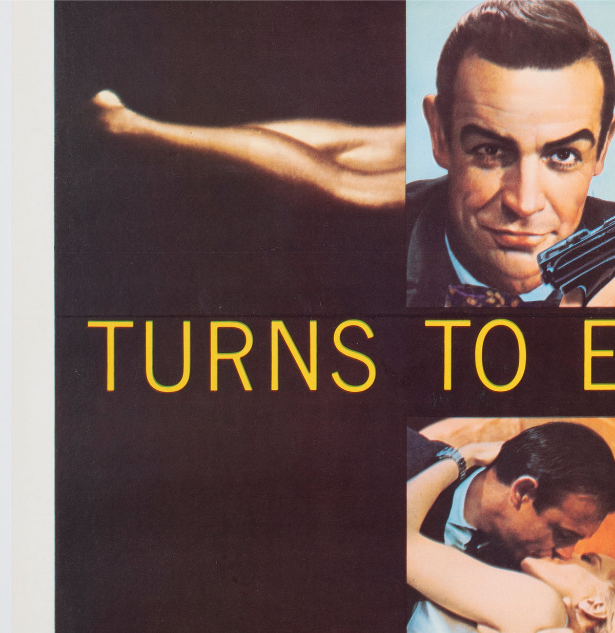 Goldfinger 1964 US 1 Sheet Film Poster - detail