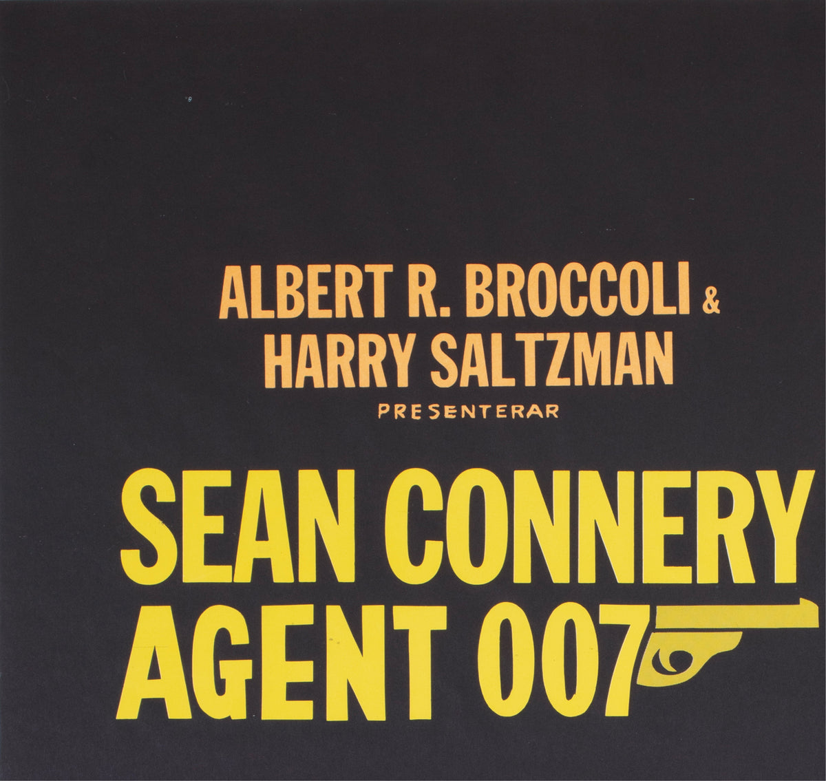 Goldfinger R1967 Swedish 1 Sheet Film Poster Gosta Aberg - detail