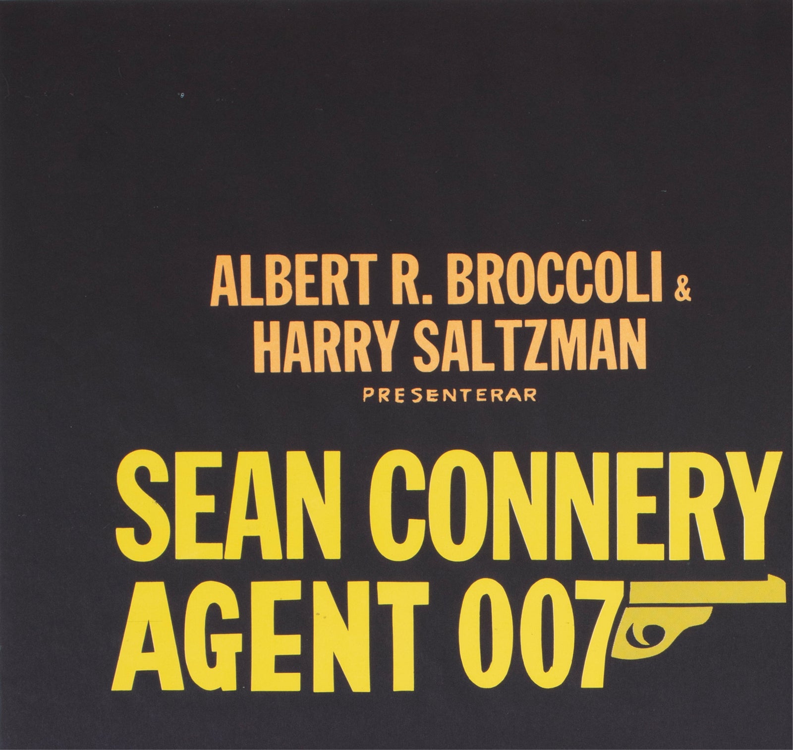 Goldfinger R1967 Swedish 1 Sheet Film Poster Gosta Aberg - detail