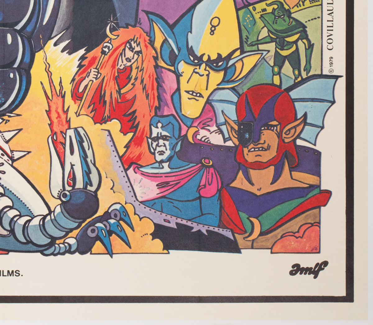 Goldorak 1979 French Grande Film Poster, Covillaut