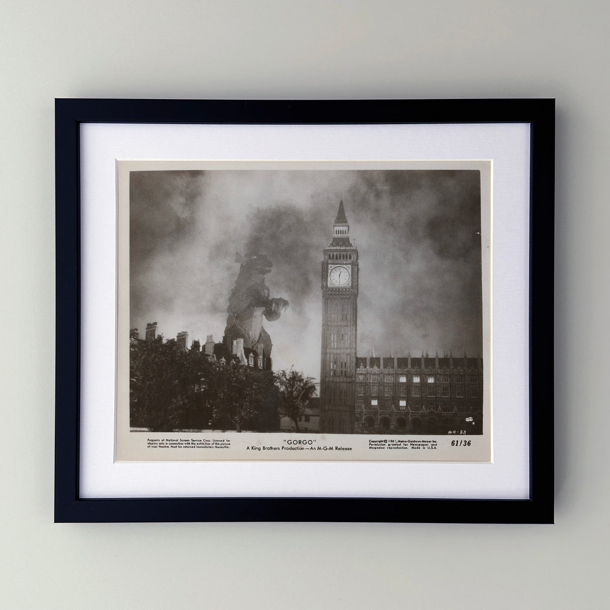 Gorgo 1961 Film Movie Lobby Card Framed