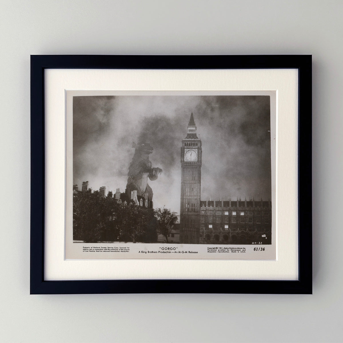 Gorgo 1961 Film Movie Lobby Card Framed