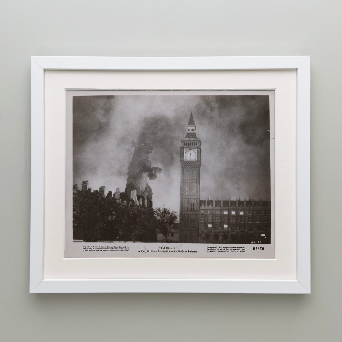 Gorgo 1961 Film Movie Lobby Card Framed