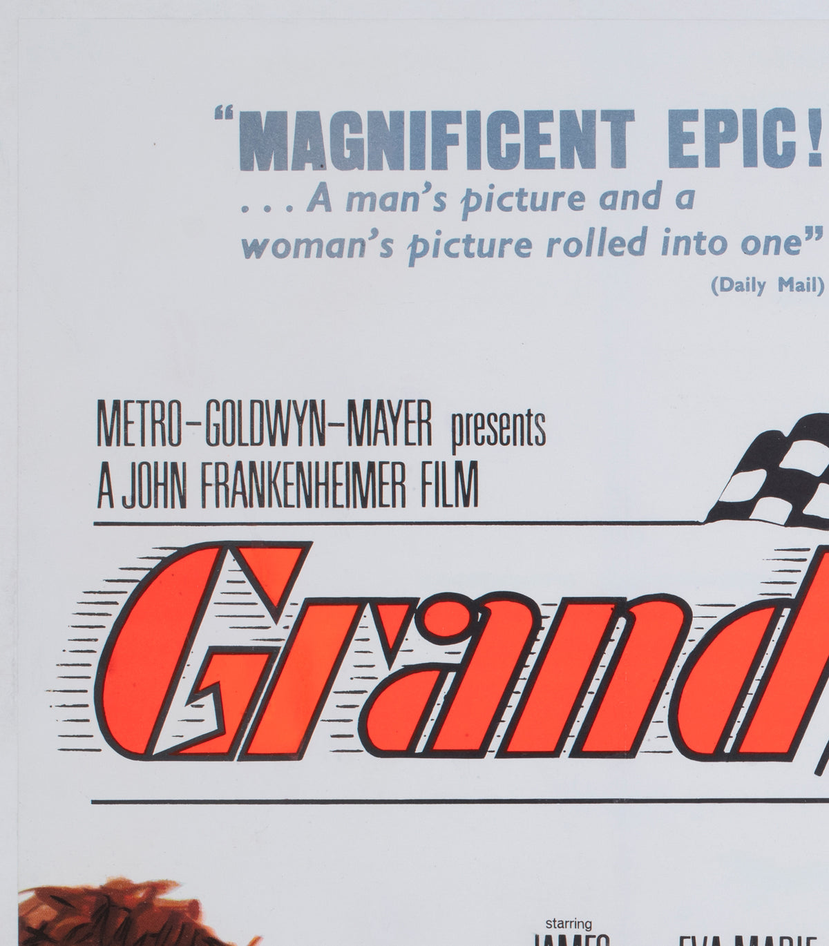 Grand Prix 1968 UK Quad Film Movie Poster