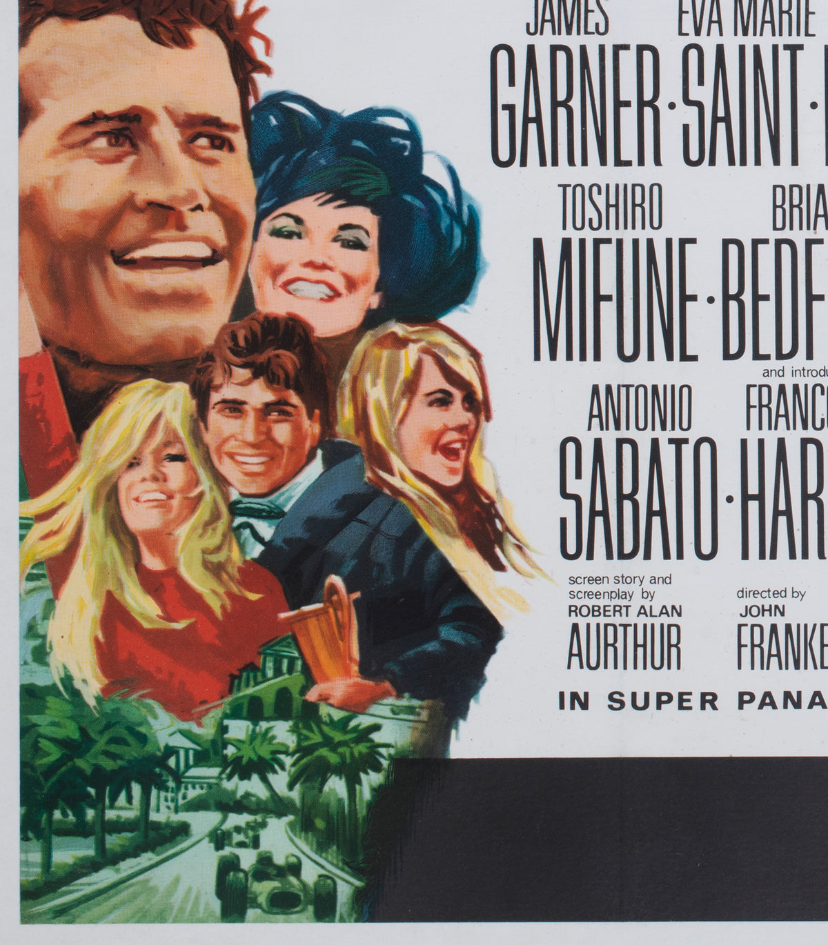 Grand Prix 1968 UK Quad Film Movie Poster