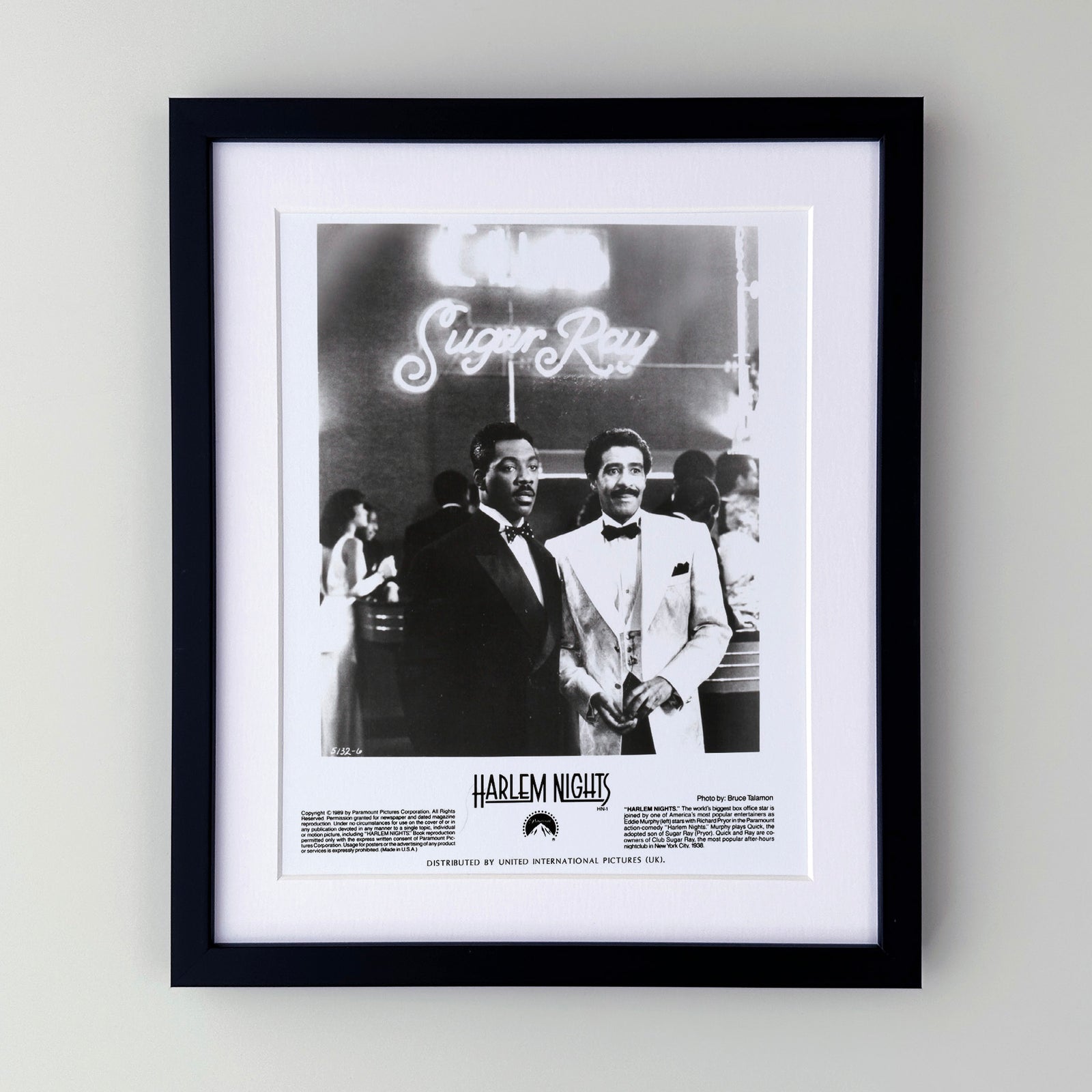 Harlem Nights 1989 Publicity Film Movie Press Still Framed