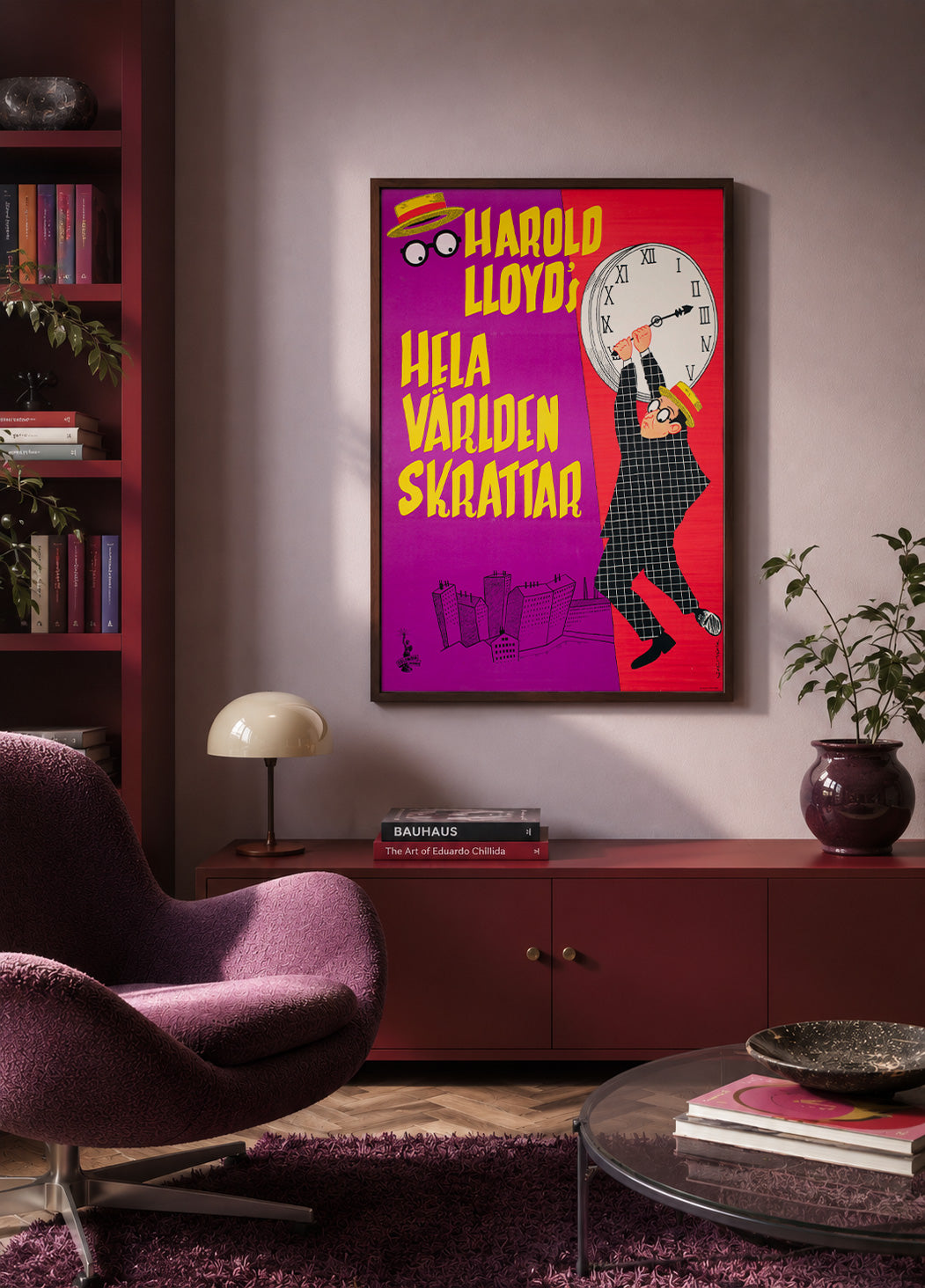 Harold Lloyd's World of Comedy 1962 Swedish Film Poster Göte Näslund
