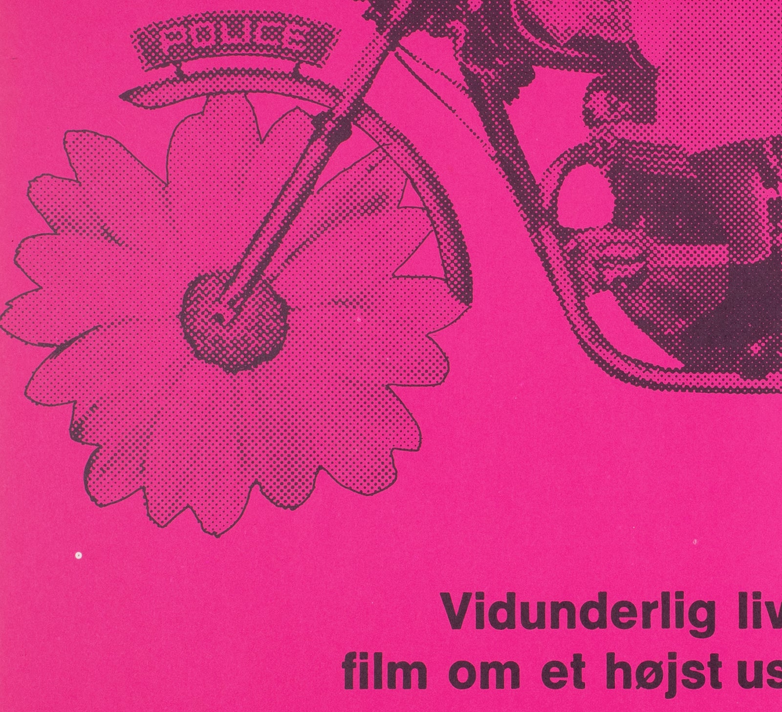Harold and Maude 1971 Danish A1 Film Movie Poster - detail