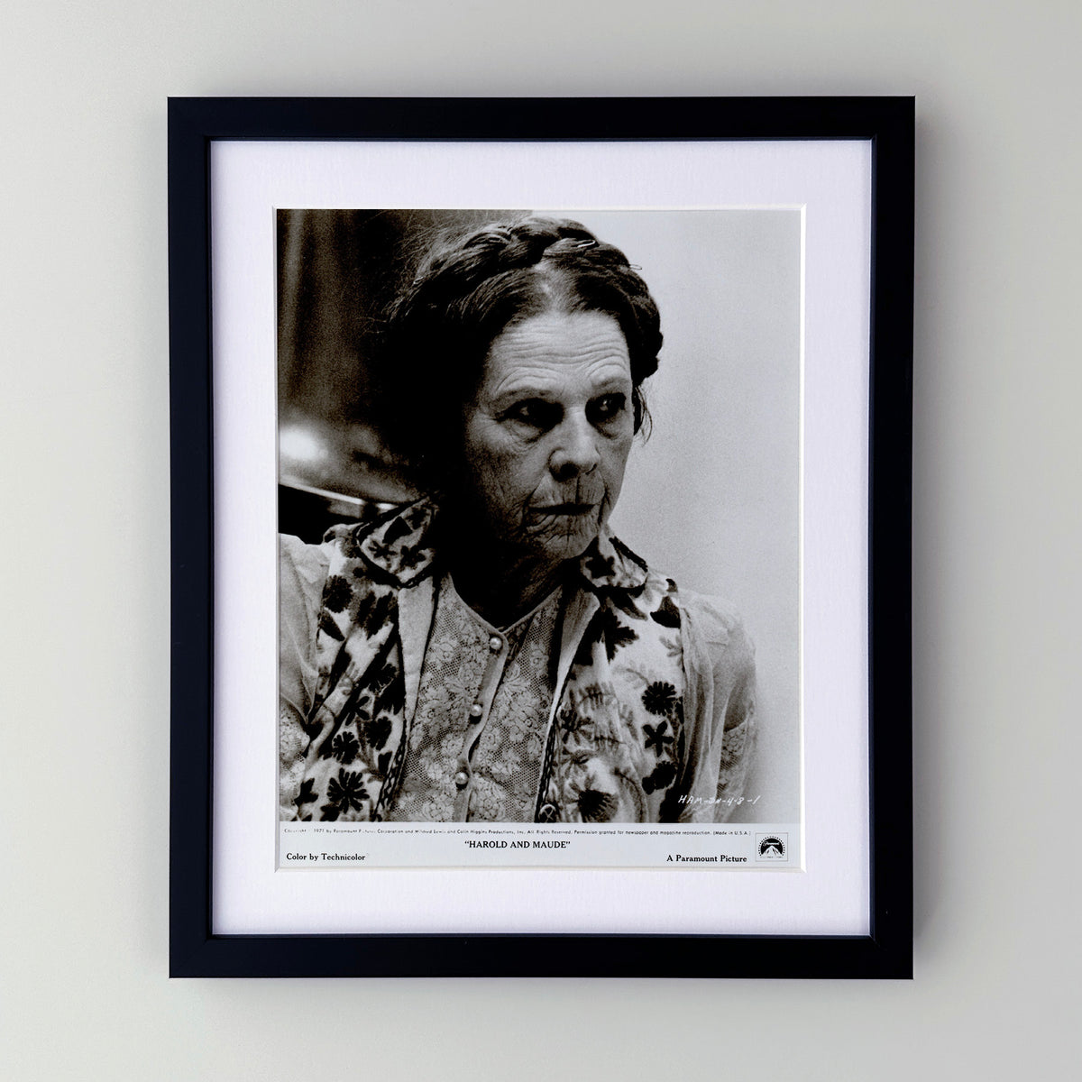Harold and Maude 1971 Press Film Movie Publicity Still - Framed