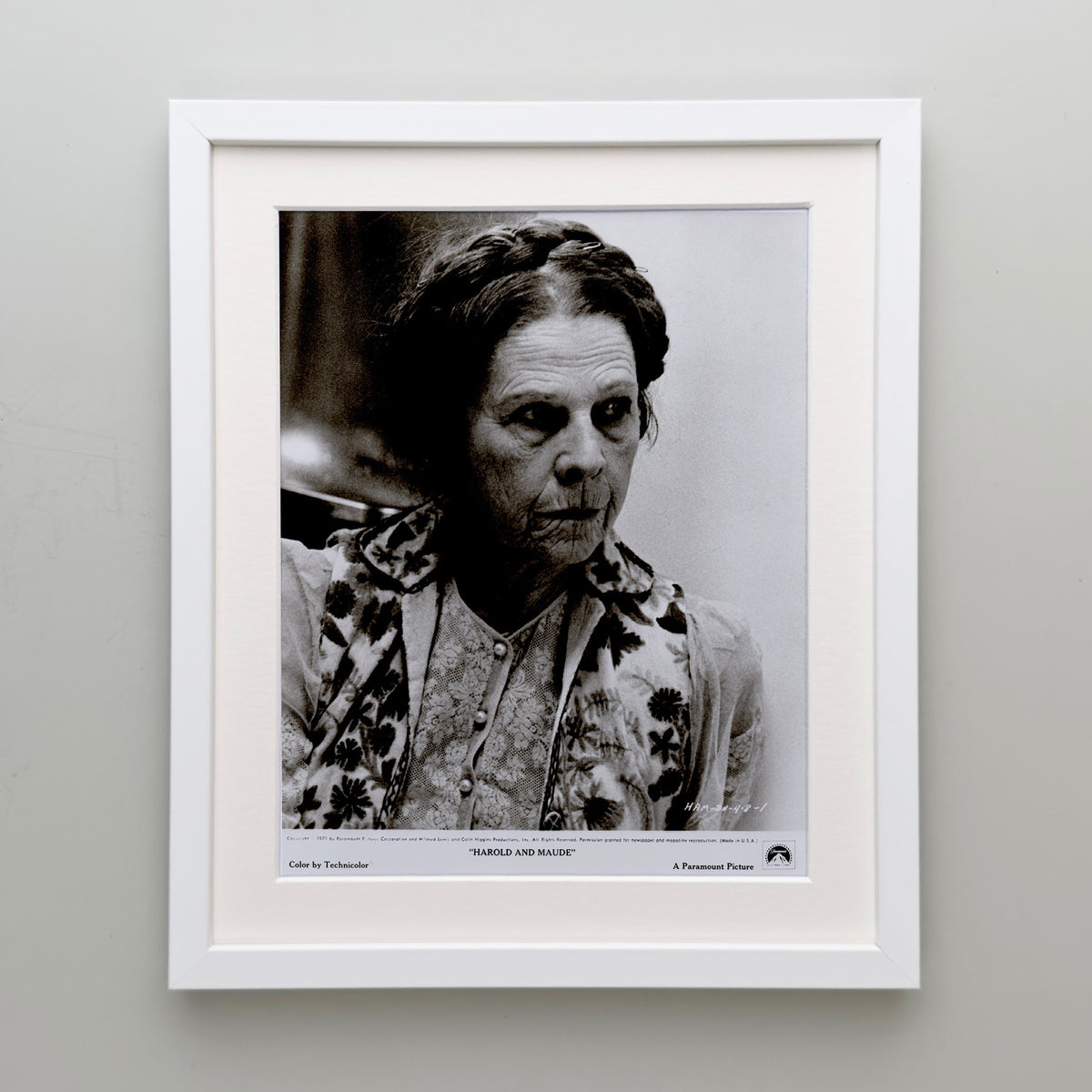 Harold and Maude 1971 Film Movie Press Publicity Still Framed