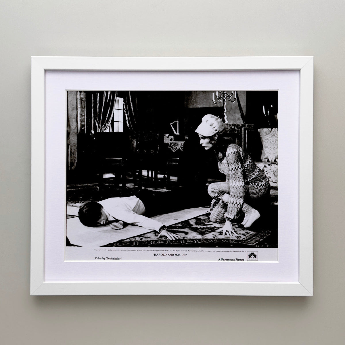 Harold and Maude 1971 Film Movie Press Publicity Still Framed