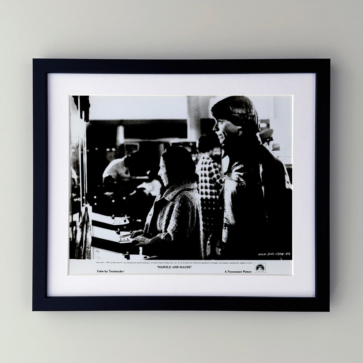 Harold and Maude 1971 Film Movie Press Publicity Still Framed