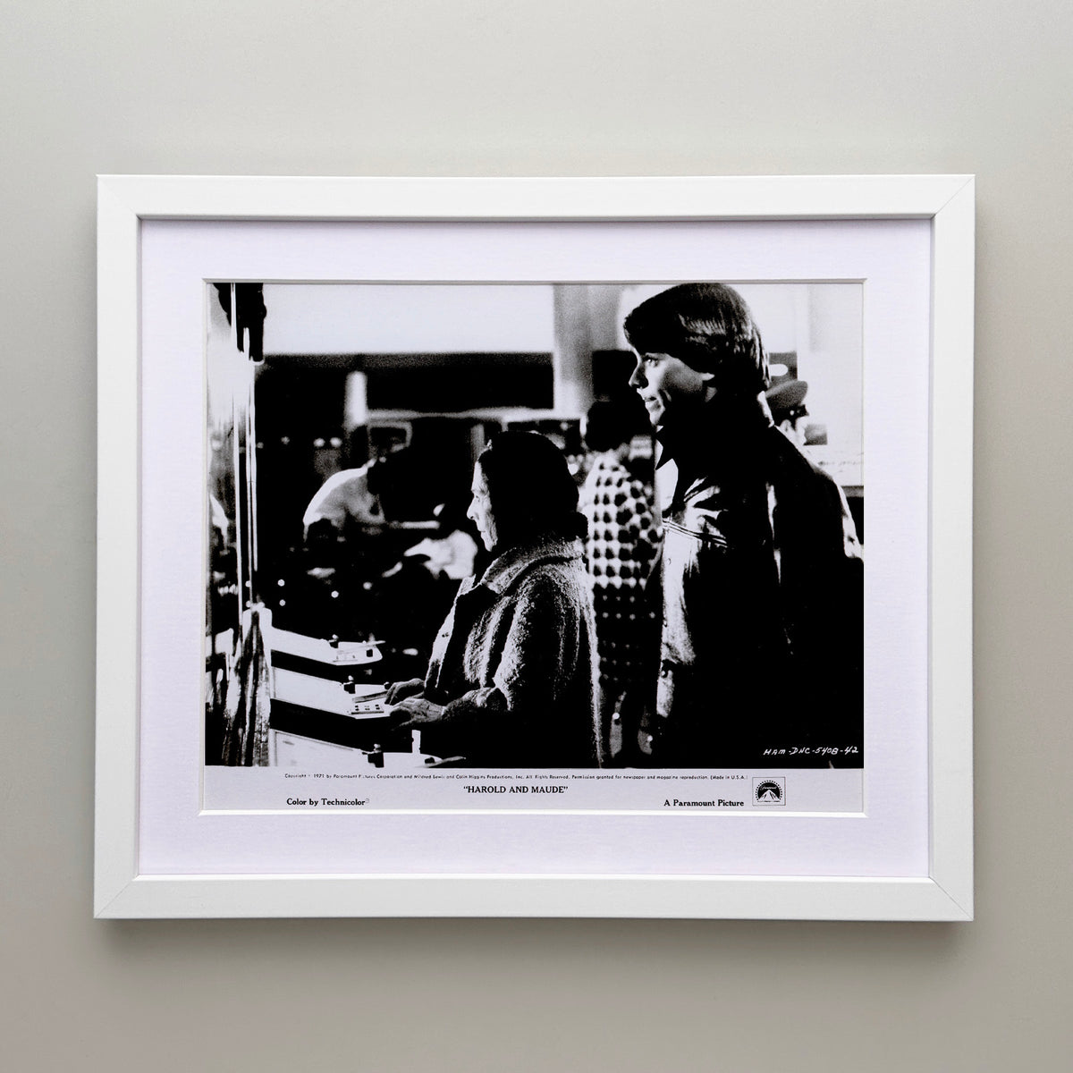 Harold and Maude 1971 Film Movie Press Publicity Still Framed